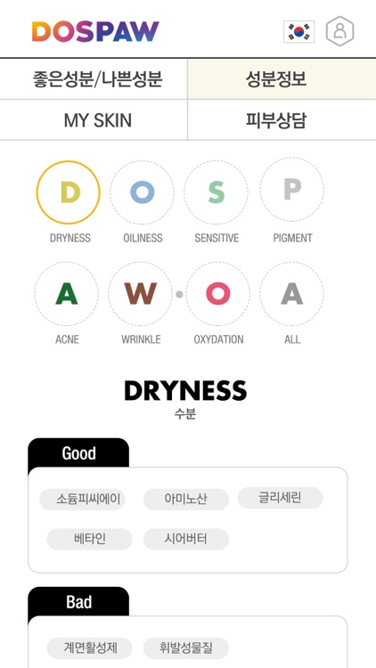 도스파우 (DOSPAW,피부검사,myskintype)