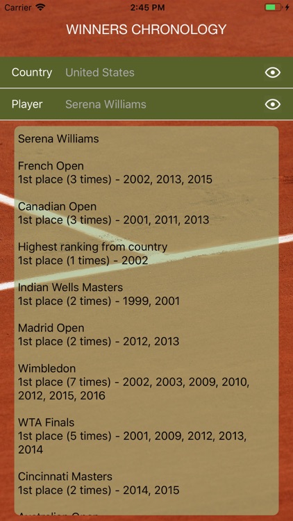 World Tennis Winners: Open Era screenshot-7