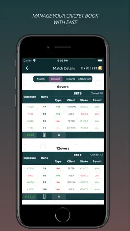 Game screenshot Cricbook - Sportsbook Utility. hack