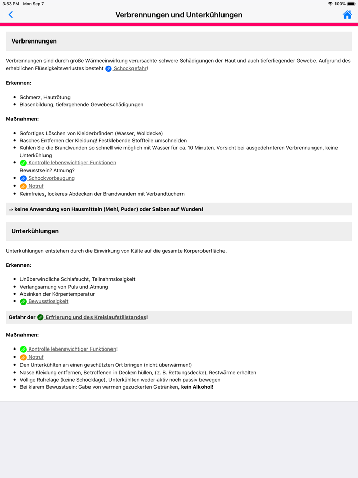 Erste Hilfe Infoflip