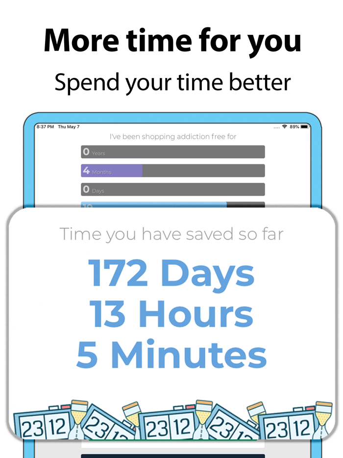Shopping Addiction Calendar