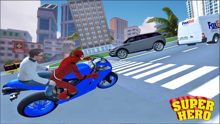 Superhero Bike Taxi Simulator