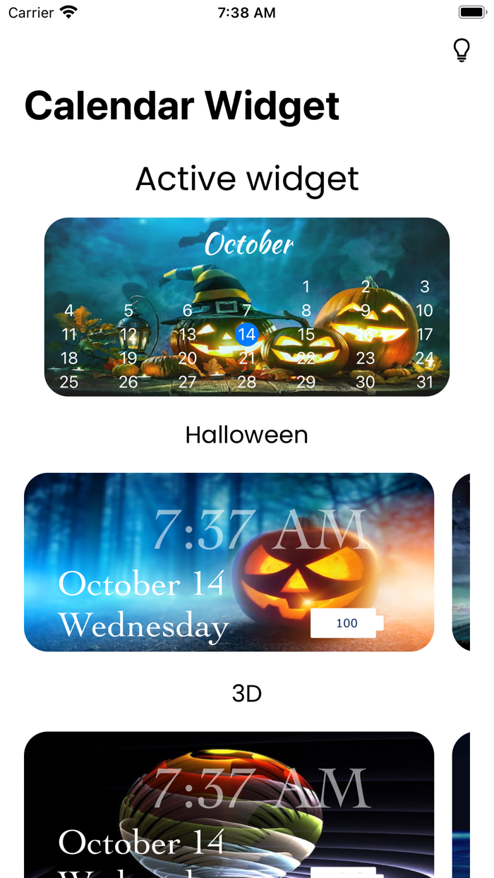 Widget - Color Calendar