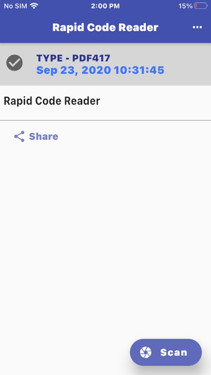 Rapid Code Reader