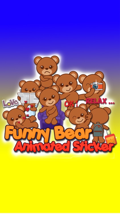 Funny Bear Animated Sticker