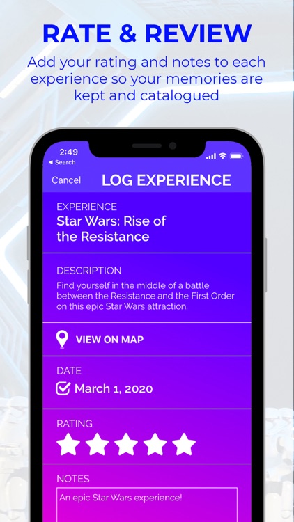 FlyList - Tracking for Disney