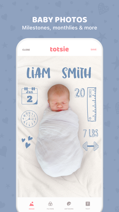 Totsie – Baby Photo Editor screenshot 2