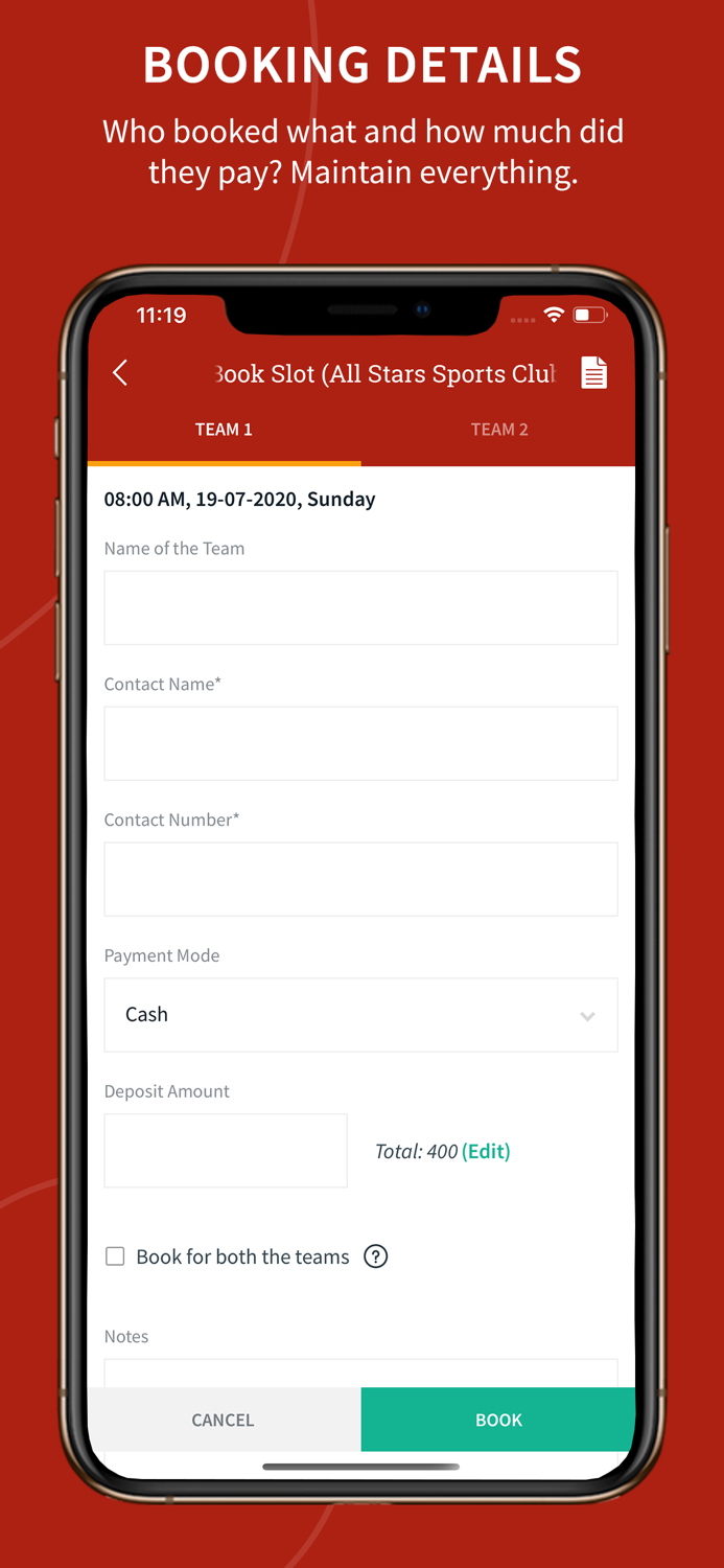 Sports Booking Manager
