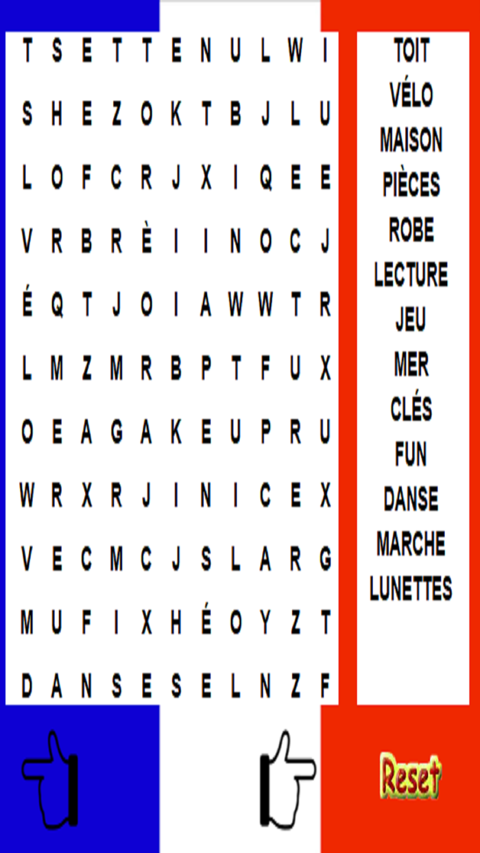 French Word Search - Language