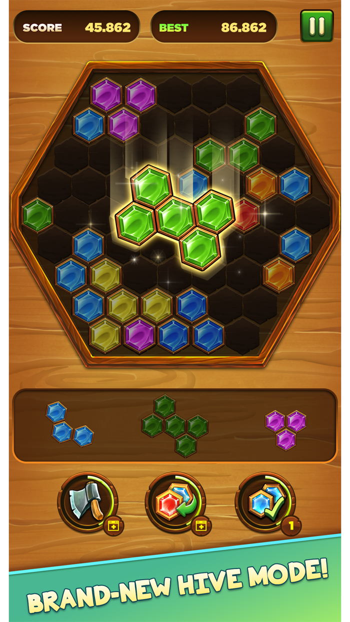 Wood block puzzle blast