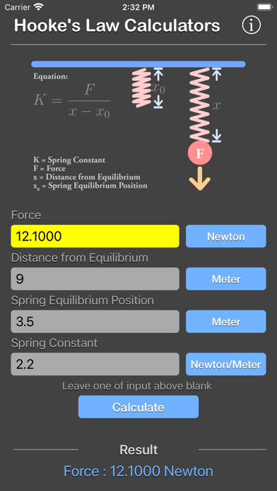 Hooke Law Calculator screenshot 4
