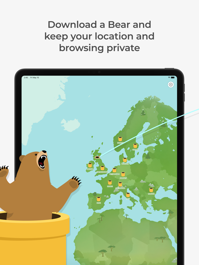 TunnelBear Secure VPN  Wifi Screenshot