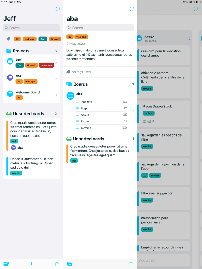 Jeff - To-do list and projects