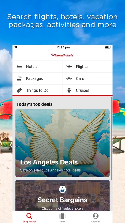 CheapTickets Hotels & Flights screenshot-0