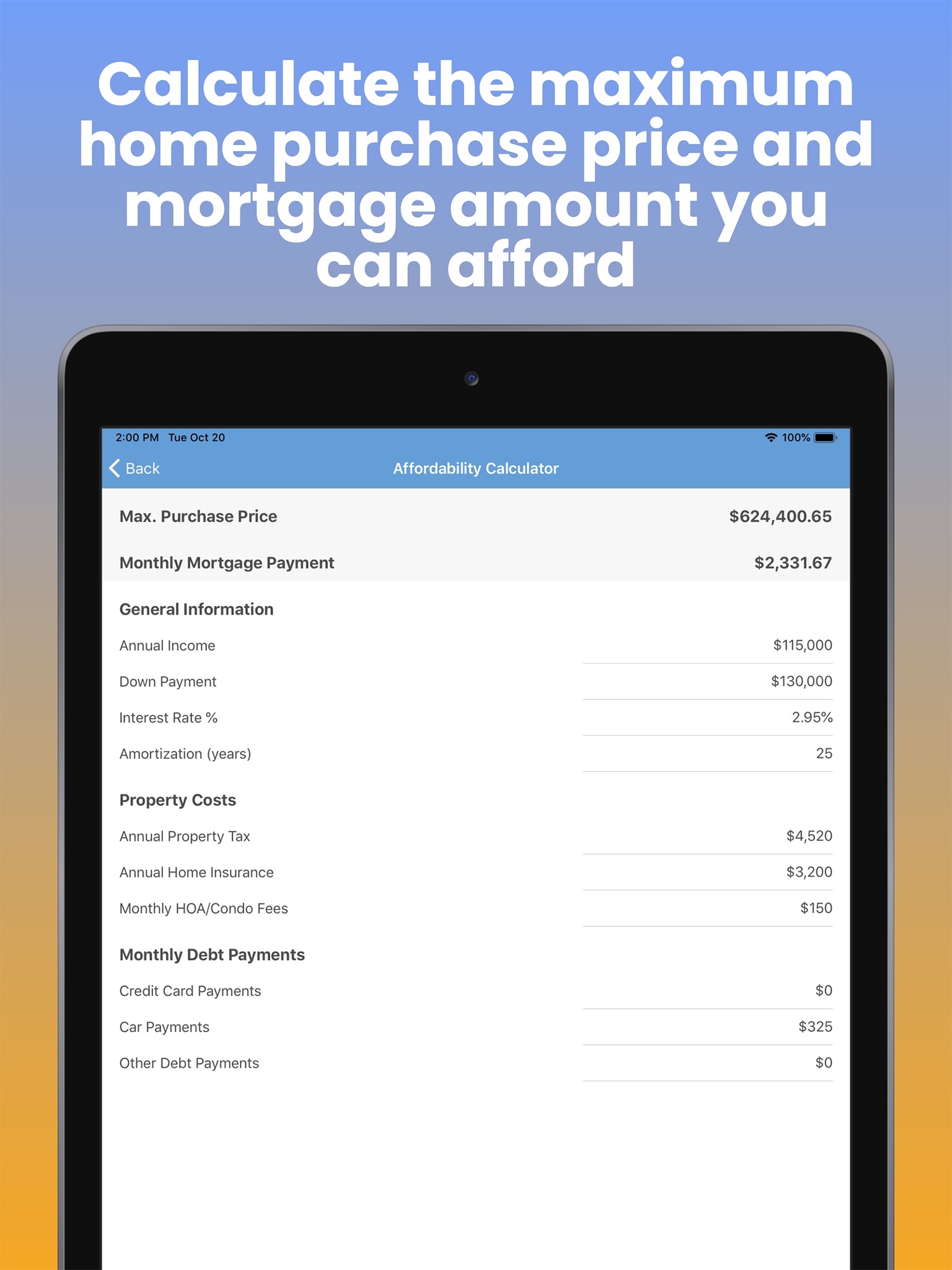 Mortgage Pal - Loan Calculator screenshot 4