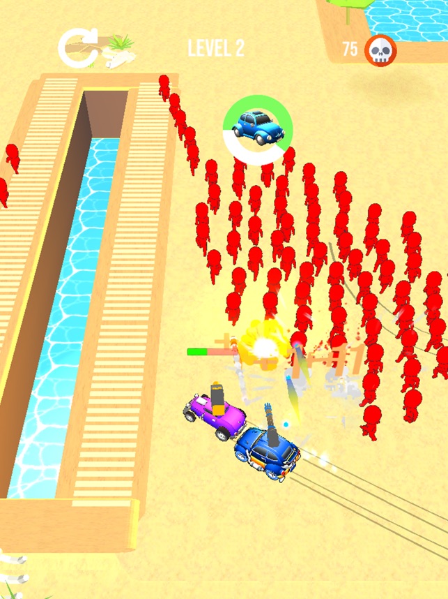 Battle Car 3D, game for IOS