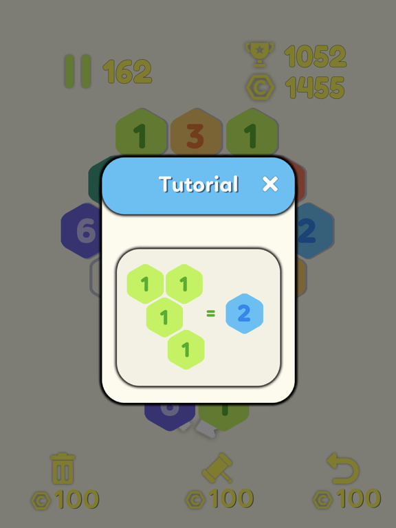 Make 7 In Hexagon screenshot 4