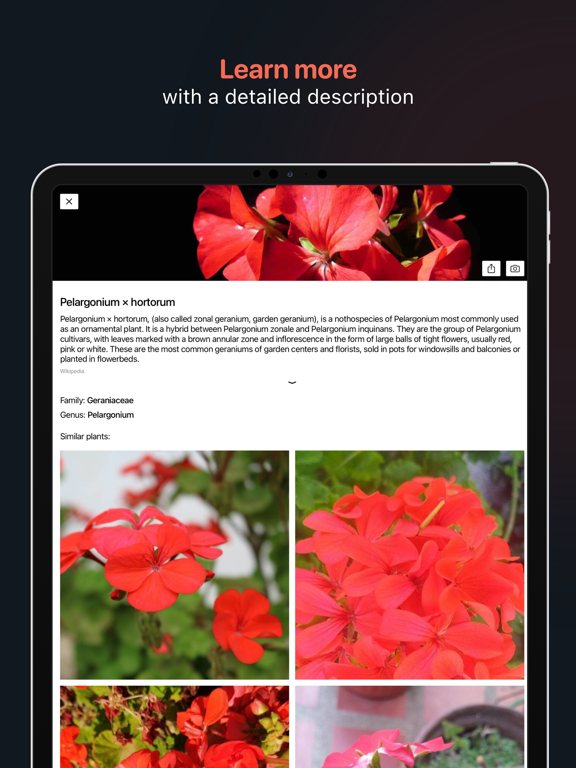 Plant Identifier: Snap scanner screenshot 2