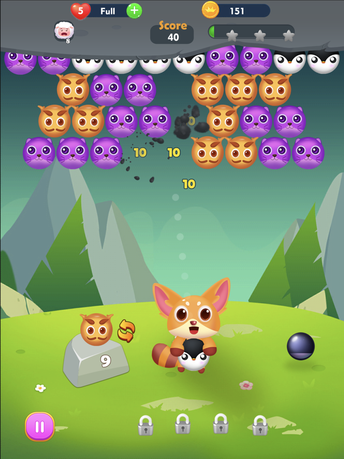 Bubble Shooter-Animals Match