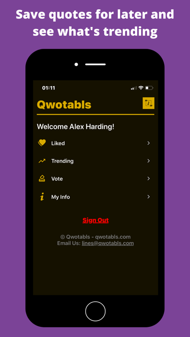 Qwotabls screenshot 2