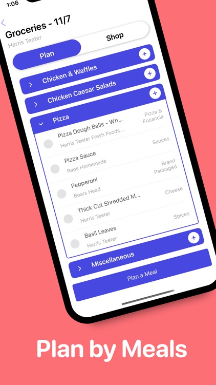 MealMap:Grocery Lists By Store