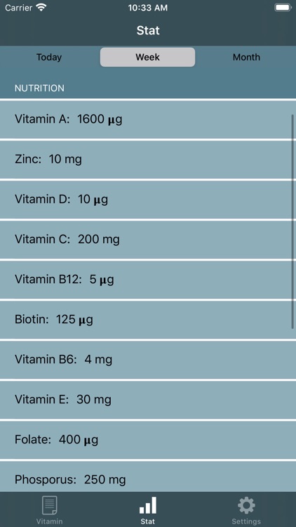 Vitamin & Mineral Tracker screenshot-3