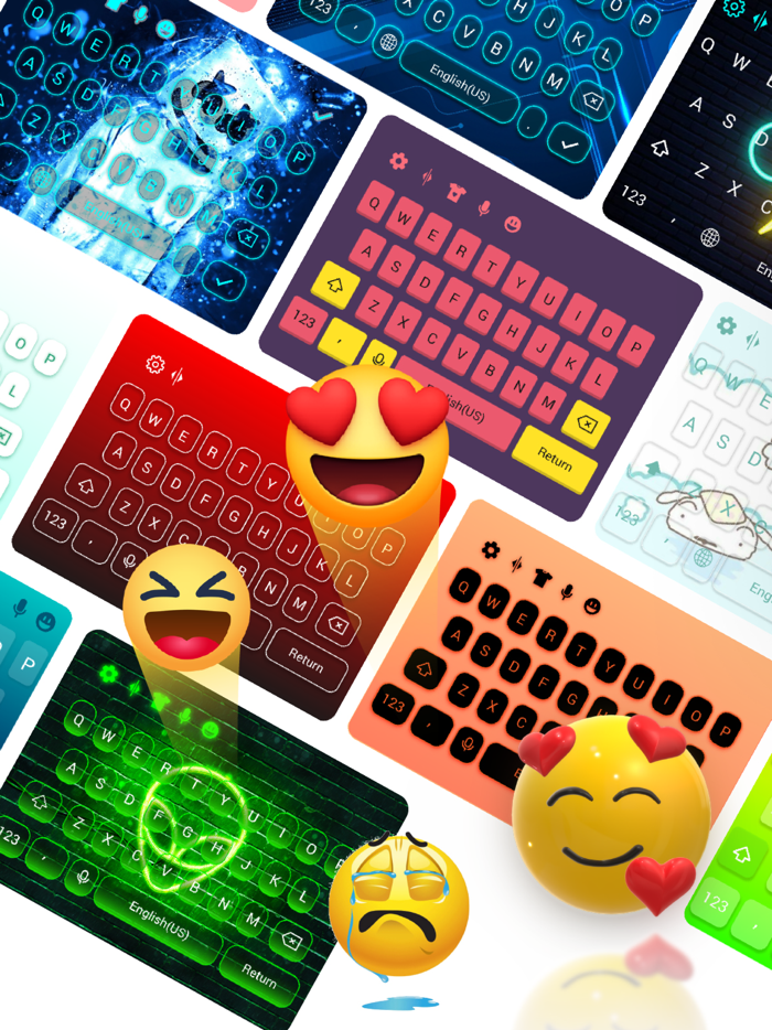 Keyboard Themes - Color, Font