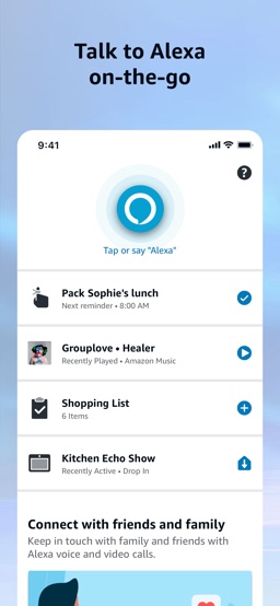 Amazon Alexa app screenshot