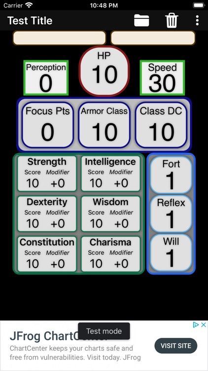 Second Edition Character Sheet