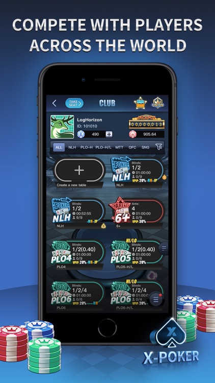 X-Poker - Holdem,Omaha,OFC