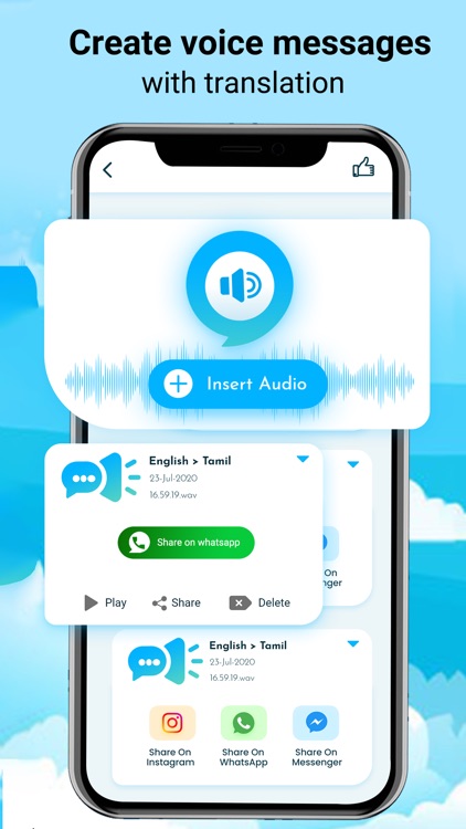 Voice Share in all languages