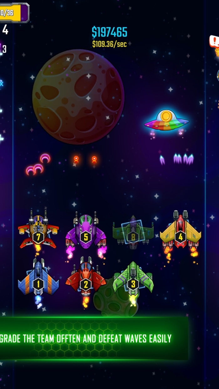 Space Defenders Merge  Idle