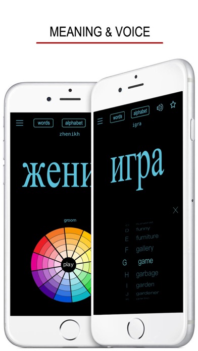 ロシア語の単語発音と書き込み screenshot1