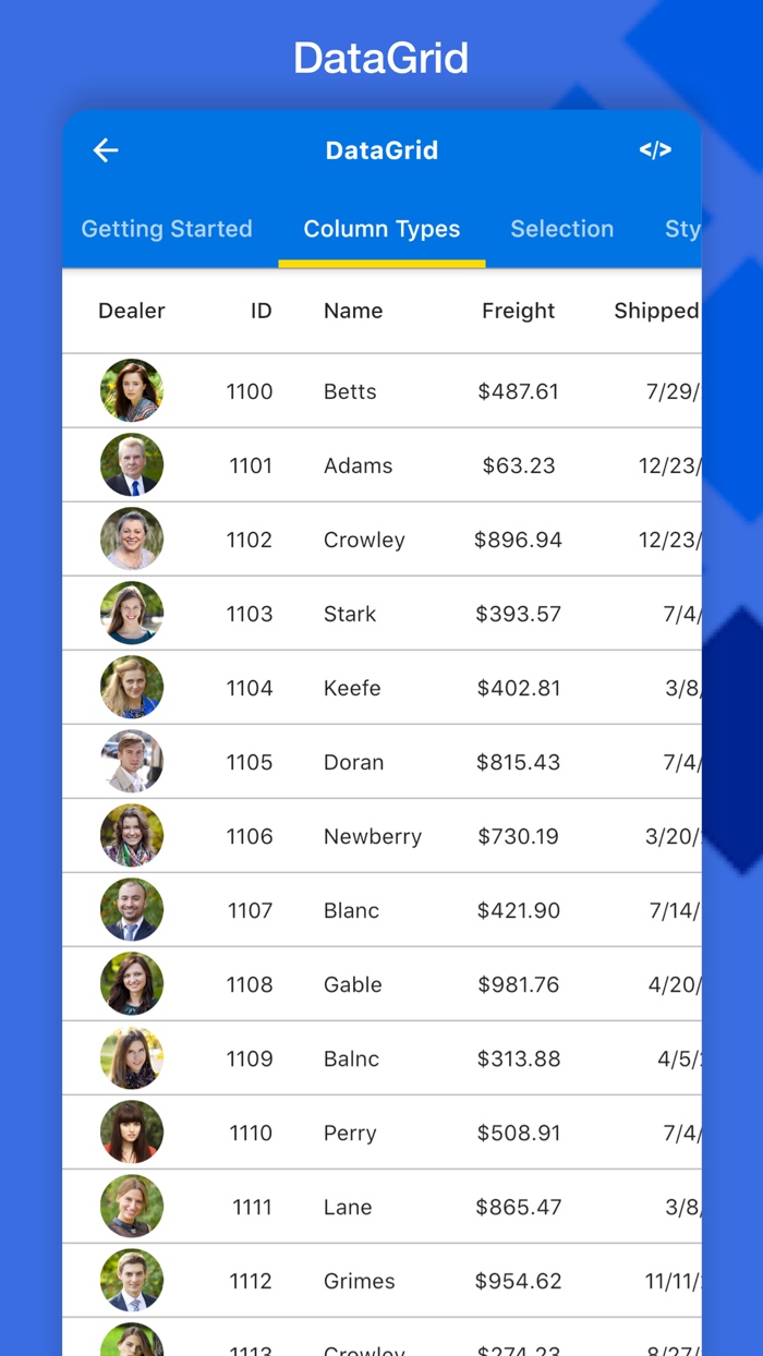 Syncfusion Flutter UI Widgets