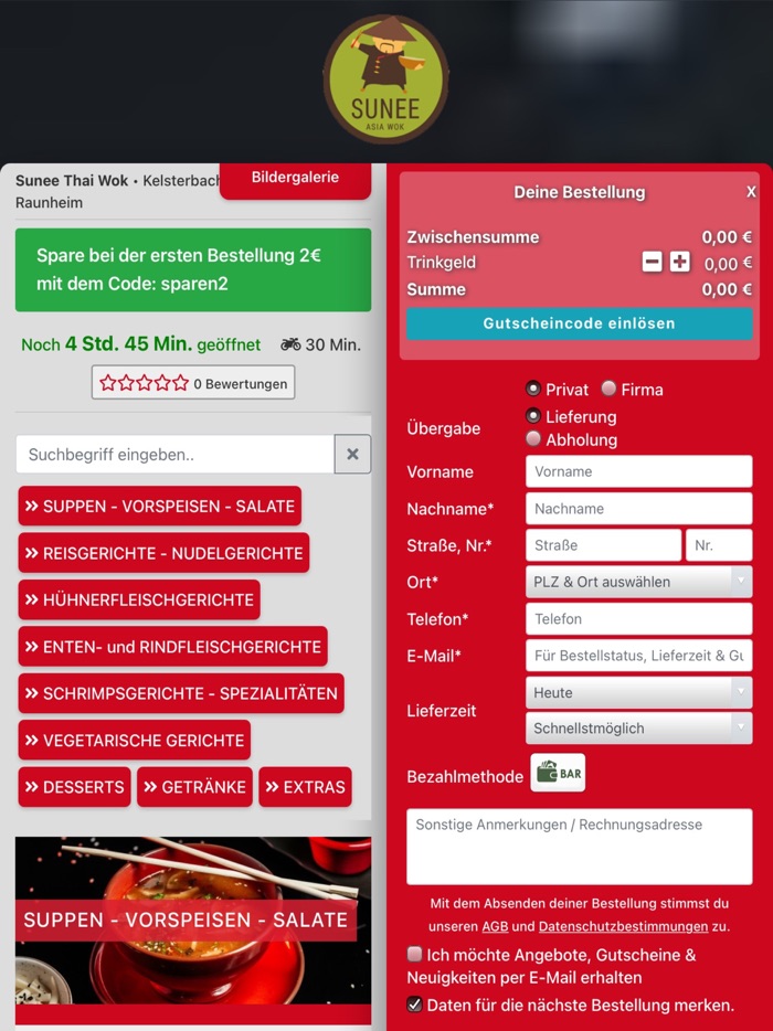 Sunee Thai Wok Raunheim