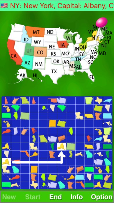 Map Solitaire - USA screenshot 2