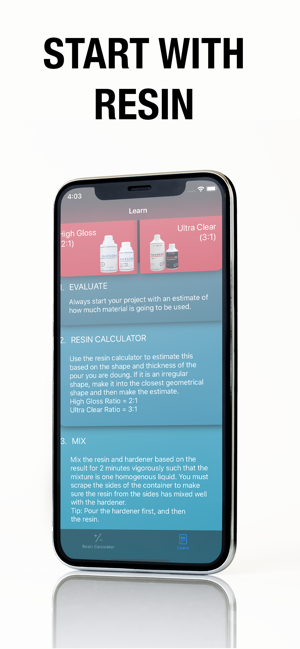 Epoxy Resin Calculator