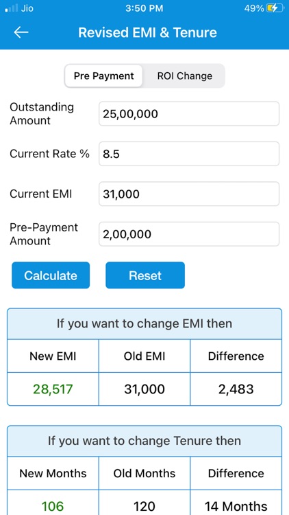 EMI Calculator : Loan Manager