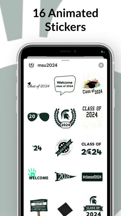 MSU Class of 2024 Stickers screenshot-3