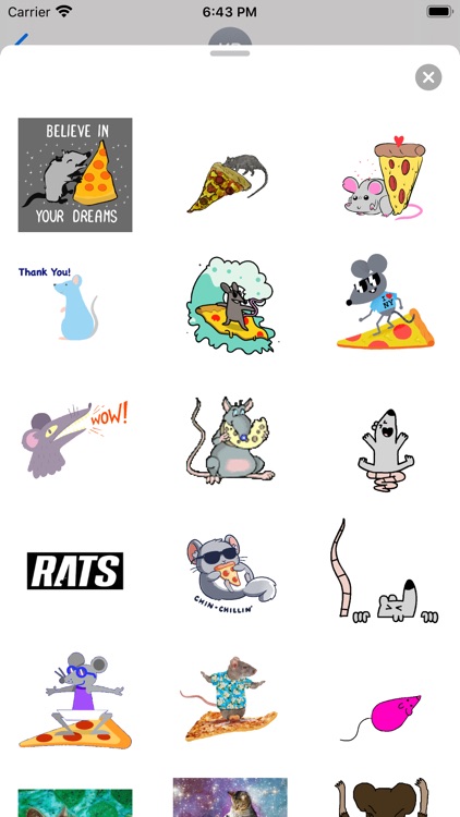 Animated Pizza Rats Sticker