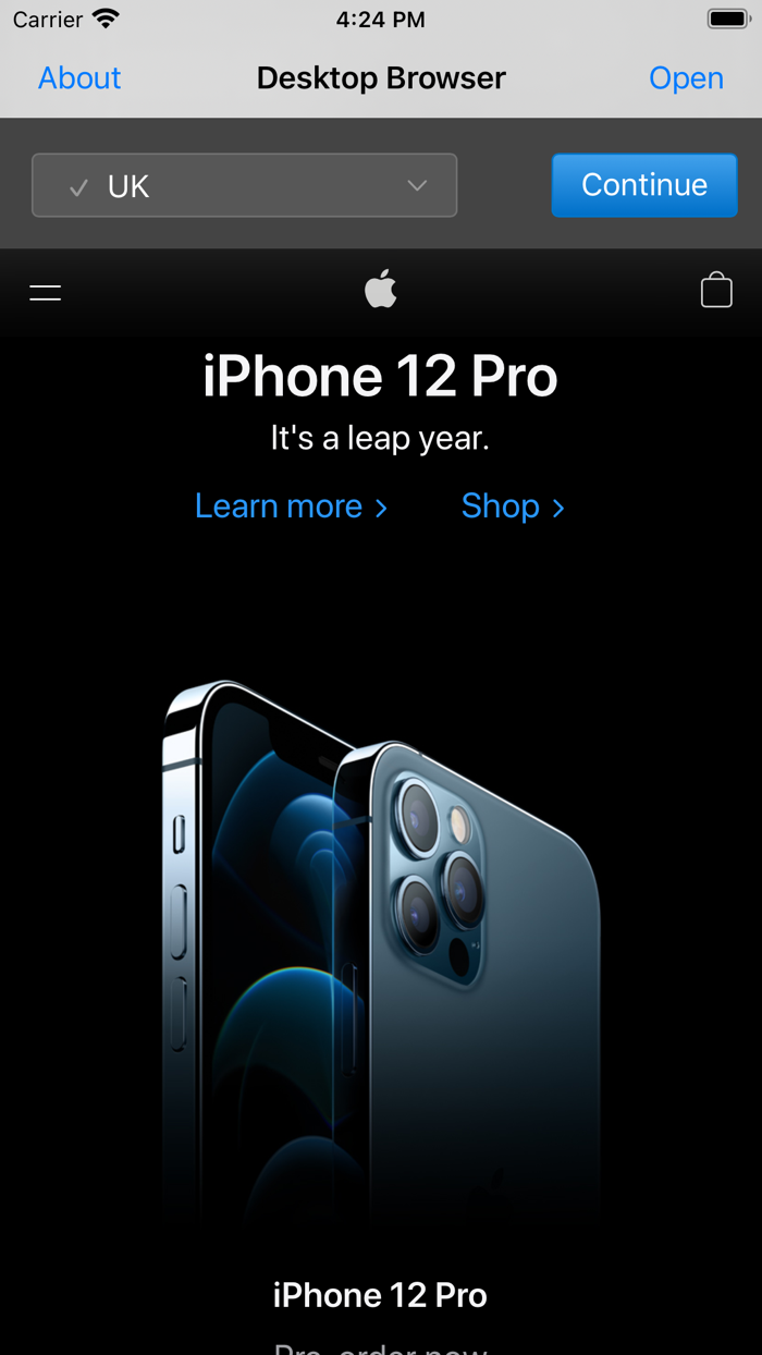 Desktop Only Browser