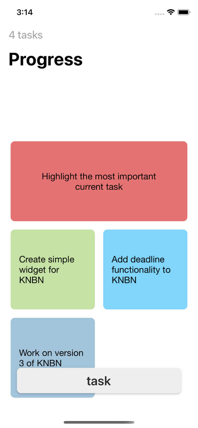 KNBN - personal Kanban board