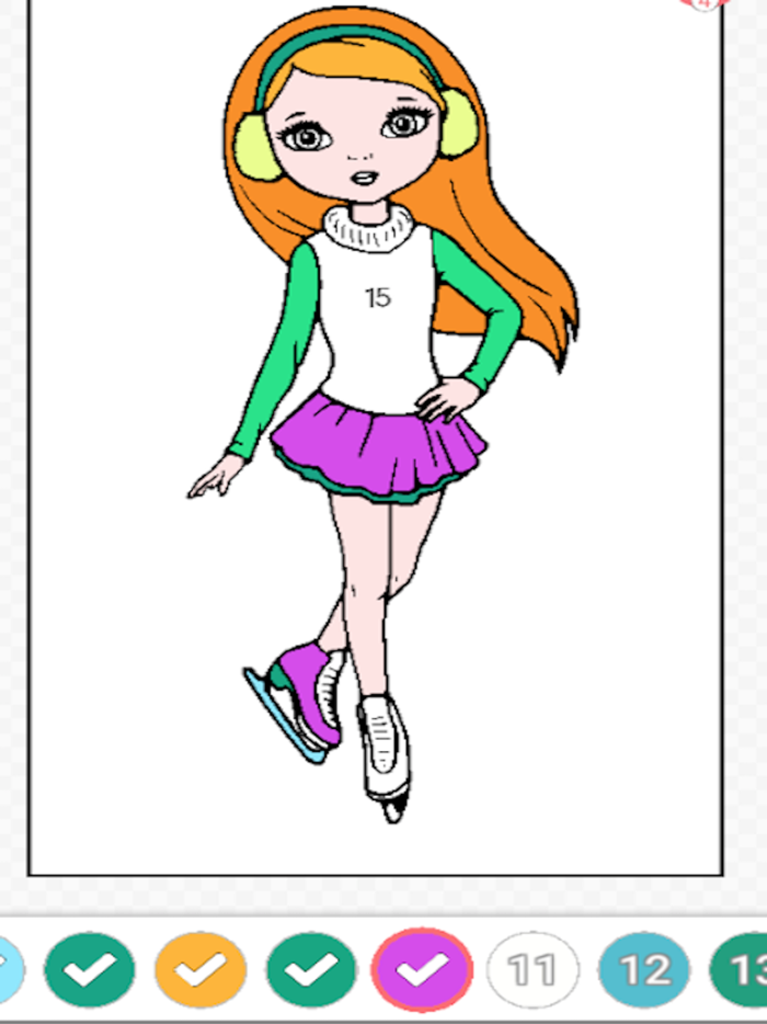 Girls Color by Number