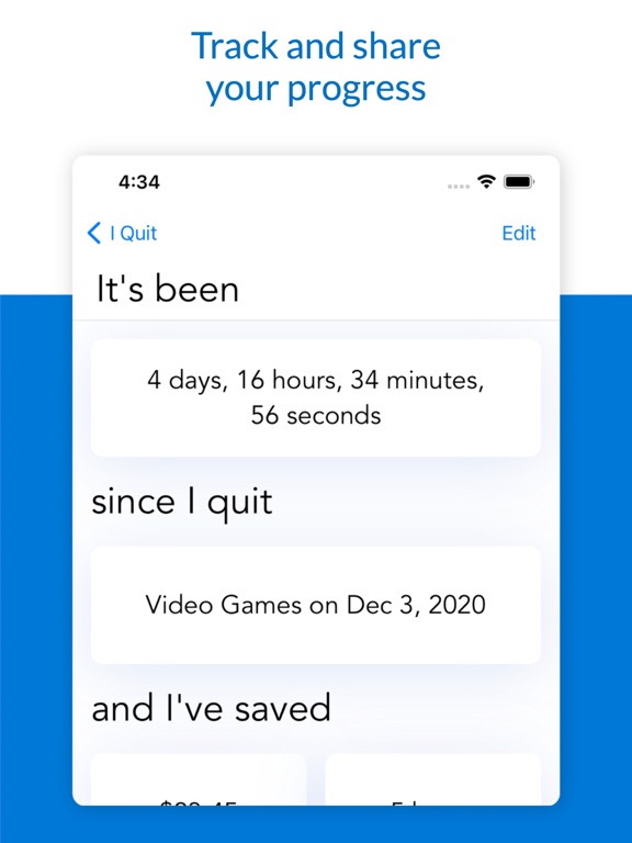 Quit Anything - X days since screenshot 3