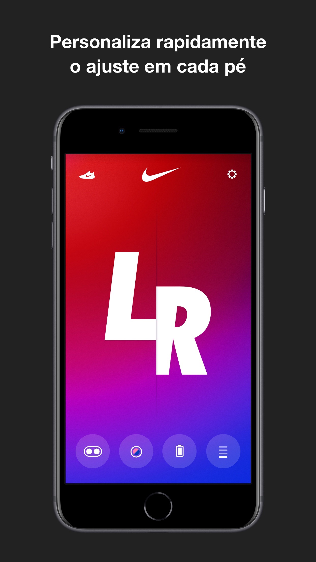 Screenshot do app Nike Adapt
