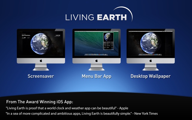 Living earth desktop weather & world clock 1 24 hour