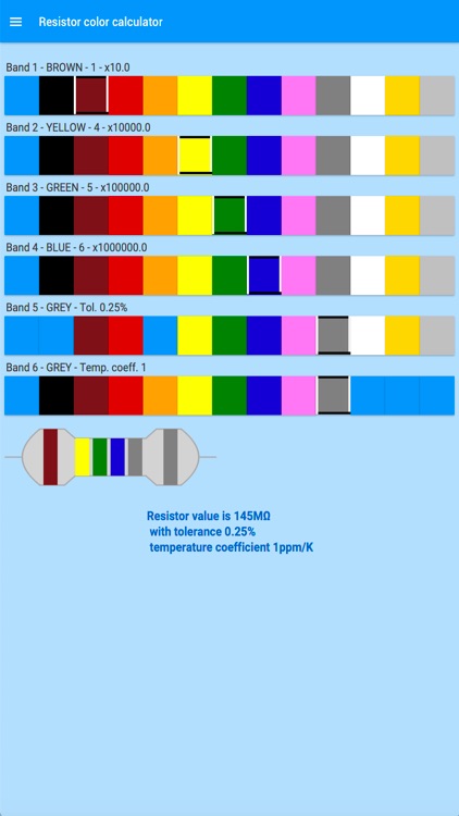 Gluon Resistor Calculator