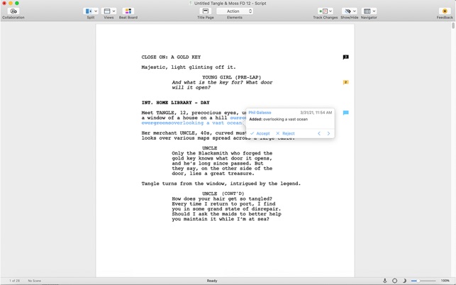 ‎Final Draft 12 Screenshot