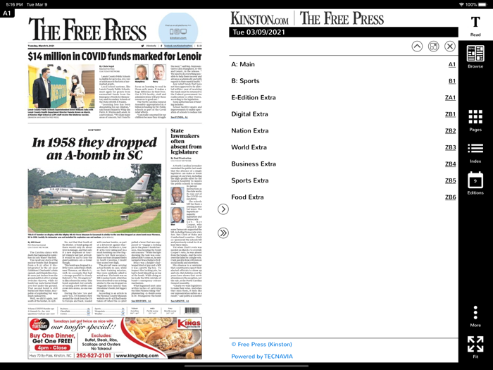 Kinston Free Press Print