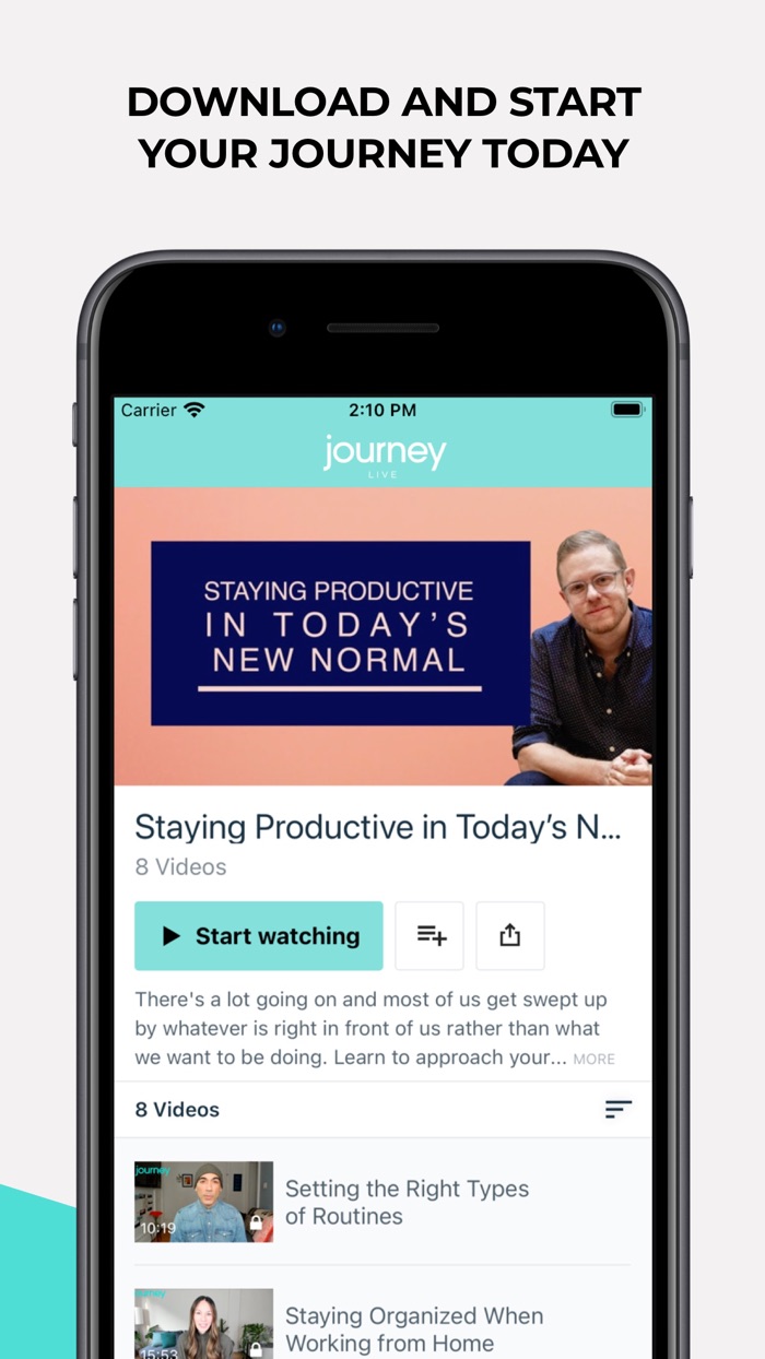 Journey LIVE Mental Wellbeing